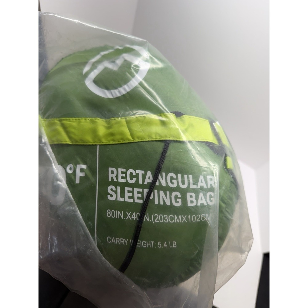 Magellan Outdoors 30 Degrees Rectangular Sleeping Bag New In Bag Green 80in X 40